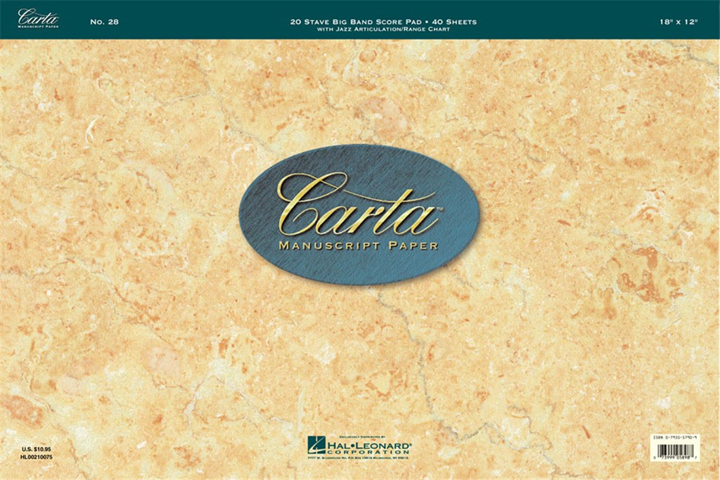 Carta Manuscript Paper No. 28 – Professional